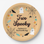 ハロウィン不気味男女兼用バースデーパーティー ペーパープレート (正面)