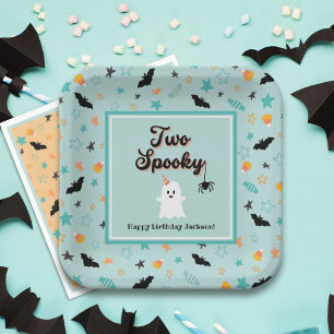ハロウィン不気味男女兼用2回目の誕生日 ペーパープレート