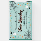 ハロウィン不気味男女兼用2回目の誕生日 横断幕 (縦)