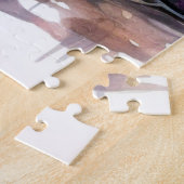 ハロウィン不気味白熱［赤熱］光を放つパンプキン ジグソーパズル (側面)