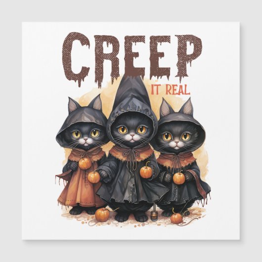 ハロウィン不気味磁気カード (正面)