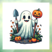 ハロウィン不気味秋ガーデニング幽霊カボチャ ウィンドウサイン (シート3)
