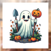 ハロウィン不気味秋ガーデニング幽霊カボチャ ウィンドウサイン (シート2)