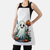 ハロウィン不気味秋ガーデニング幽霊カボチャ エプロン (インサイチュ)
