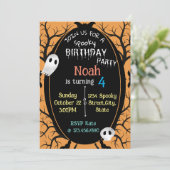 ハロウィン不気味衣装バースデーパーティー 招待状 (スタンド正面)