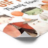 ハロウィン不気味誕生日カードとギフトのサイン ポスター (角)