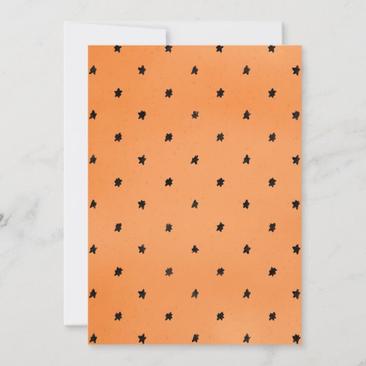 ハロウィン不気味誕生日キッズパーティの招待状 招待状 (裏面)