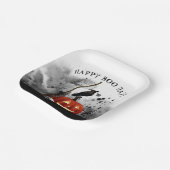 ハロウィン不気味誕生日パンプキンカウスカル ペーパープレート (傾斜あり)