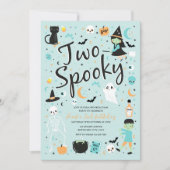 ハロウィン不気味誕生日パーティーへの招待 招待状 (正面)