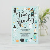 ハロウィン不気味誕生日パーティーへの招待 招待状 (スタンド正面)