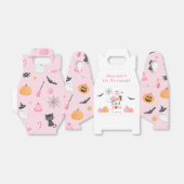 ハロウィン不気味誕生日ピンクのカボチャ フェイバーボックス (折り畳みなし)