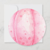 ハロウィン不気味誕生日レコードのピンクカボチャ 招待状 (裏面)