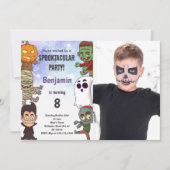 ハロウィン不気味誕生日招待状(写真あり) 招待状 (正面)