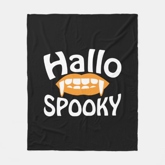 ハロウィン不気味誕生日 フリースブランケット (正面)