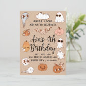 ハロウィン不気味誕生日 招待状 (スタンド正面)