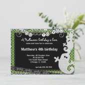 ハロウィン不気味誕生日 招待状 (スタンド正面)