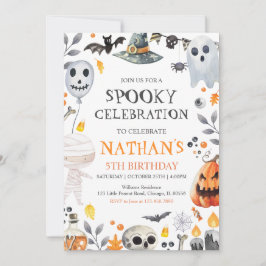 ハロウィン不気味誕生日 招待状