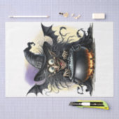 ハロウィン不気味魔女の漫画 薄葉紙 (クラフト)