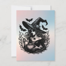 ハロウィン不気味魔女