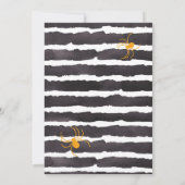 ハロウィン不気味2回目のバースデーコスチュームパーティー 招待状 (裏面)