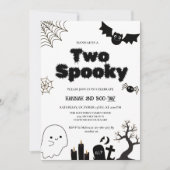 ハロウィン不気味2回目の誕生日パーティー 招待状 (正面)