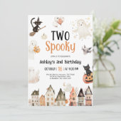 ハロウィン不気味2回目の誕生日 招待状 (スタンド正面)