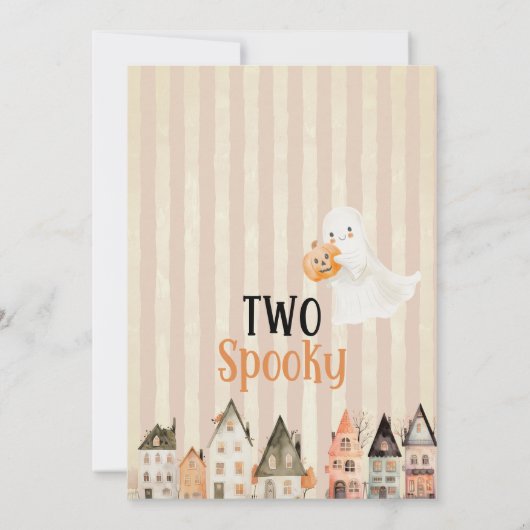 ハロウィン不気味2回目の誕生日 招待状 (裏面)