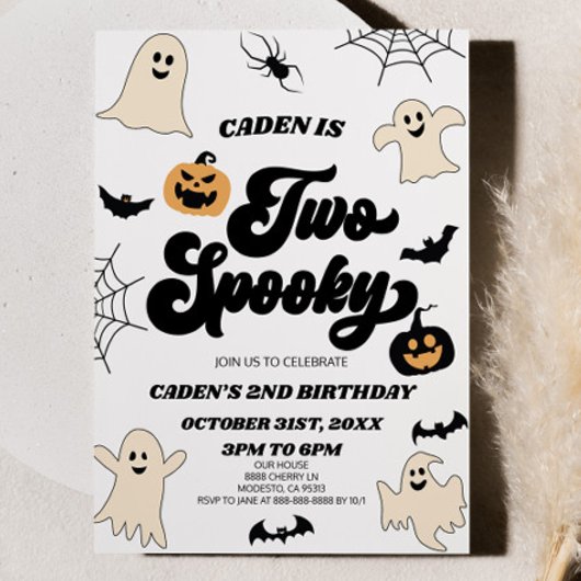 ハロウィン不気味2回目の2回目の誕生日パーティー 招待状