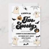 ハロウィン不気味2回目の2回目の誕生日パーティー 招待状 (正面)