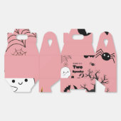ハロウィン不気味2歳の誕生日パーティー フェイバーボックス (見開き)
