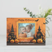 ハロウィン不気味・ザ・スナップ・オ・ランタン カード (スタンド正面)