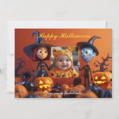 ハロウィン不気味・ザ・スナップ・オ・ランタン カード (正面)