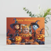 ハロウィン不気味・ザ・スナップ・オ・ランタン カード (スタンド正面)