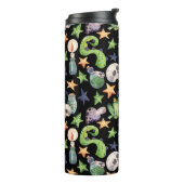 ハロウィン不気味：暗い手書きパターン。 タンブラー (回転左)