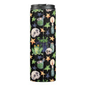 ハロウィン不気味：暗い手書きパターン。 タンブラー (裏面)