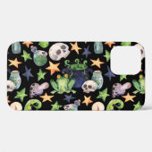 ハロウィン不気味：暗い手書きパターン。 Case-Mate iPhoneケース (裏面 (横))