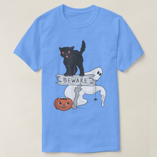 ハロウィン不気味- Halloween Graphics Tシャツ (デザイン正面)