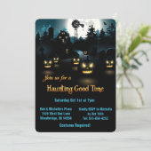 ハロウィン不気味- Pumpkins Blue Moon 招待状 (スタンド正面)