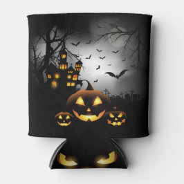 ハロウィン不気味- Pumpkins Gray Moon - All Opt 缶クーラー