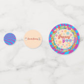 ハロウィン不気味Groovyパーティーテーブル紙吹雪 コンフェッティ (正面)