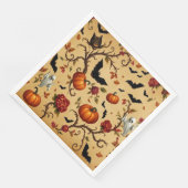 ハロウィン中世パタフランスのーン紙ナプキン (コーナー)