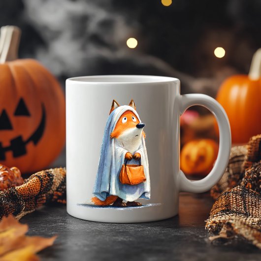 ハロウィン予測できなキツネ コーヒーマグカップ