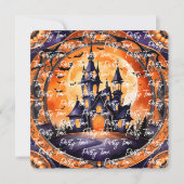 ハロウィン人気があるパンプキンオータムコレクション 招待状 (正面)