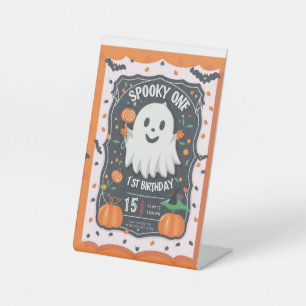 ハロウィン仮装の1歳の誕生日おめでとう 🎃👻 台座サイン