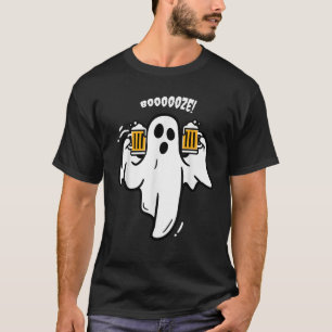 ハロウィン仮装 お酒好きな幽霊 ビール飲み幽霊 コスプレ 簡単 Tシャツ