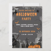 ハロウィン企業のの衣装パーティの招待状 招待状 (正面)