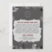 ハロウィン企業のの衣装パーティの招待状 招待状 (裏面)