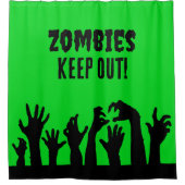 ハロウィン保ホラー映画のゾンビ シャワーカーテン (正面)