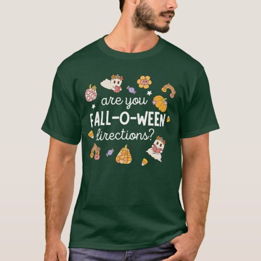 ハロウィン先生のFall O Ween案内 Tシャツ (正面)