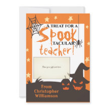 ハロウィン先生謝意ギフトカードホルダー